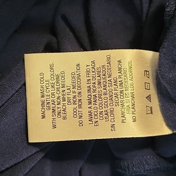 3/$30 Metaphor Blue Sleeveless Chiffon Overlay Swing Slip Top - Picture 7 of 9